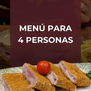 MENÚ PARA 4 PERSONAS