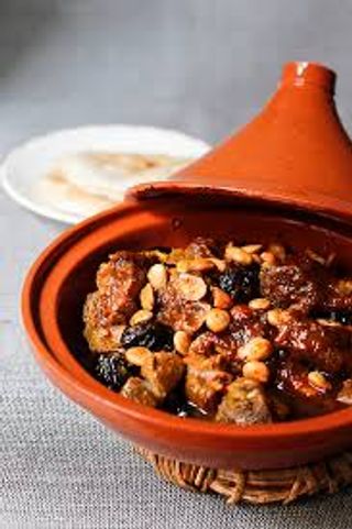 Tajine de cordero con albaricoques