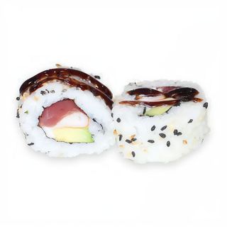 25 California Roll Atún, Cangrejo, Aguacate, Philadelphia Y Salsa Teriyaki  (8 Pzs.)