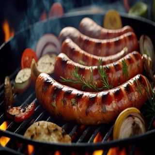 Kiełbasa z rusztu 200g waga dotyczy całego dania