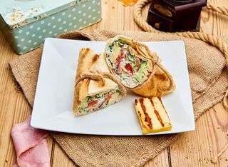 Halloumi wrap