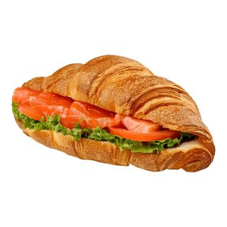 Круассан с лососем