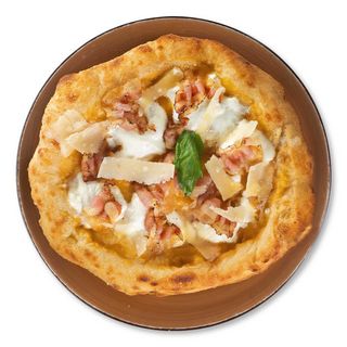 Montanara gialla  in due cotture fritta e al forno