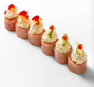 Sushi de salmon sin arroz