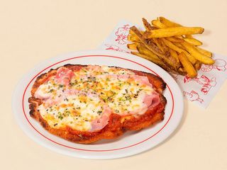 Milanesa Napolitana + Patatas Fritas