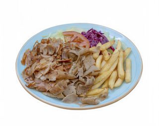 Plato de carne y patatas