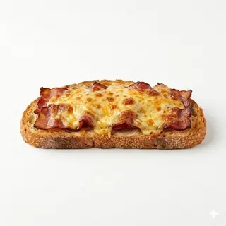 Tosta De Bacon Con Queso Gratinado