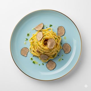 Tagliatelle Alfredo con tartufo