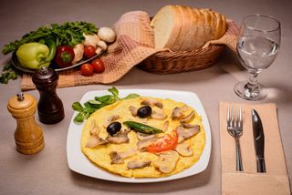 Omletă cu ciuperci
