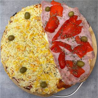 Jamón York con Morrón + 4 quesos