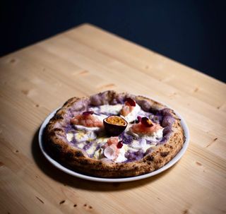 Gambero con mozzarella fiordilatte