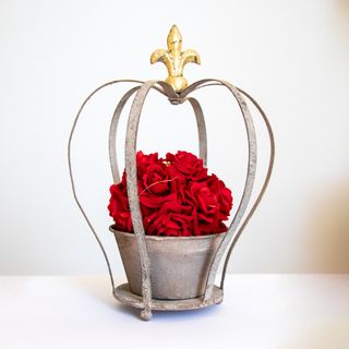 Coroa São Rosas Média Vermelho