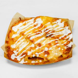 Totopos Con Queso Fundido