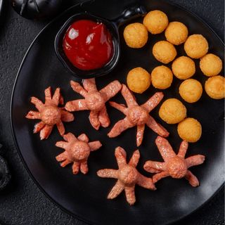 СОСИСКИ "ОСЬМИНОЖКИ" С КАРТОФЕЛЬНЫМИ КРОКЕТАМИ (230гр)