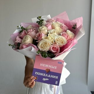  25 роз, конфеты