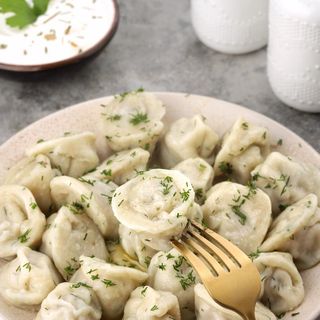 Пельмені три м'яса (500г). Продукт заморожений