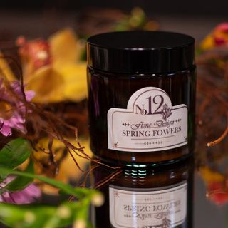 No.12 Flori de primavara-Lumanare parfumata naturala handmade 150g, 10 zile