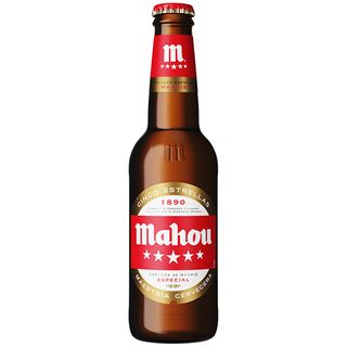 Cerveza Mahou 5 Estrellas Botella 33cl.
