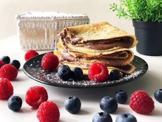 Naleśniki z kremem czekoladowym nutella