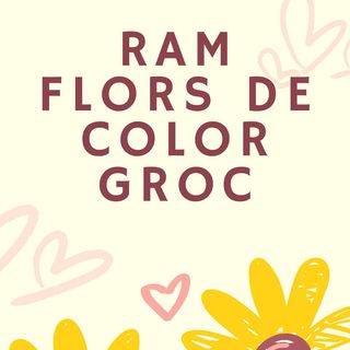 Ram de flors de color groc