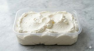 Vaschetta di panna montata