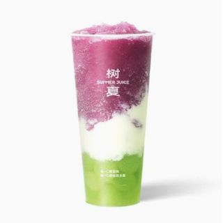 Granizado de uva con topping de yogurt