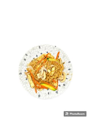 Yaki soba con pollo