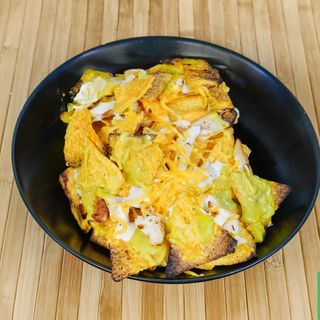 Nachos al roquefort.