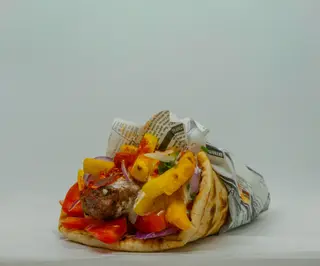 Pita souvlaki kofta