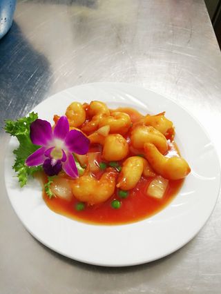 123 Gamberi in agrodolce 糖醋虾