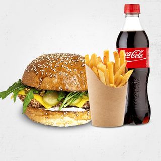 Комбо бургер з хрумкою куркою