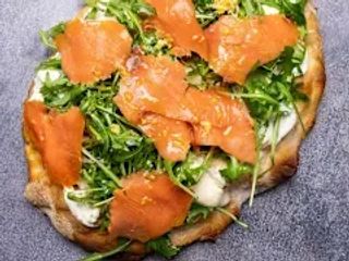 Pizza ricotta e salmone