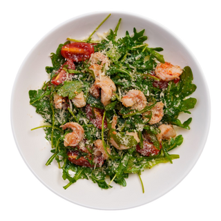 Руккола с тигровыми креветками
