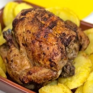 1 Pollo Asado Con Patatas