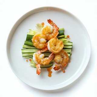 16 Tempura di Gamberi e Verdure