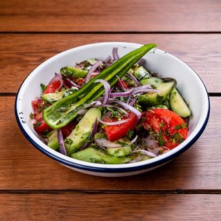 კიტრი პომიდვრის სალათი