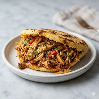 Arepa De Pollo Mechado