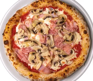 Cotto e funghi