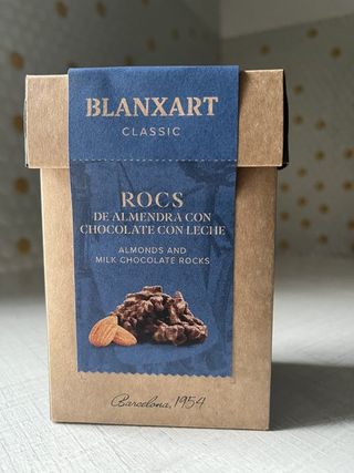 Rocs Almendra Con Chocolate Blanxart 100Gr