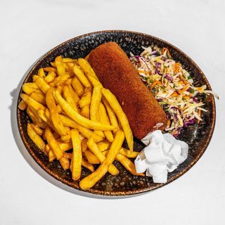 ქათმის კიევი გარნირით