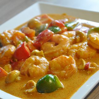 Gambas Al Curry Al Estilo Tailandés