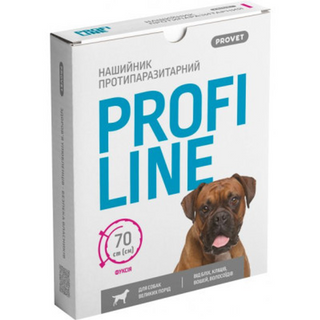 Нашийник PROVET PROFILANE для собак фуксія, 70 см 