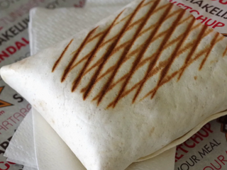 Menú de taco de gambas