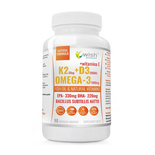 Ომეგა 3 + D3 Ვიტამინი + K2 Ვიტამინი + E Ვიტამინი (90 Კაფსულა)