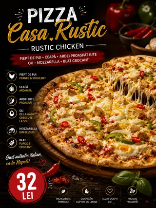 Pizza specială Casa Rustic 32cm