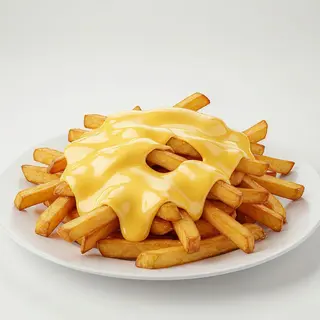 Plato de patatas con queso