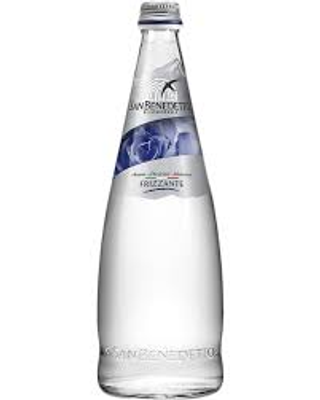 Acqua frizzante in bottiglia di vetro 75 cl