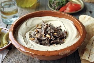 Plato Hummos Shawarma