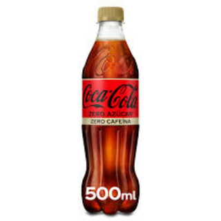 Coca-Cola Zero Azúcar Zero Cafeína botella 500ml.