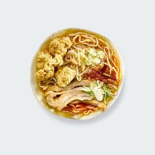 Tori kara-age kara miso ramen
